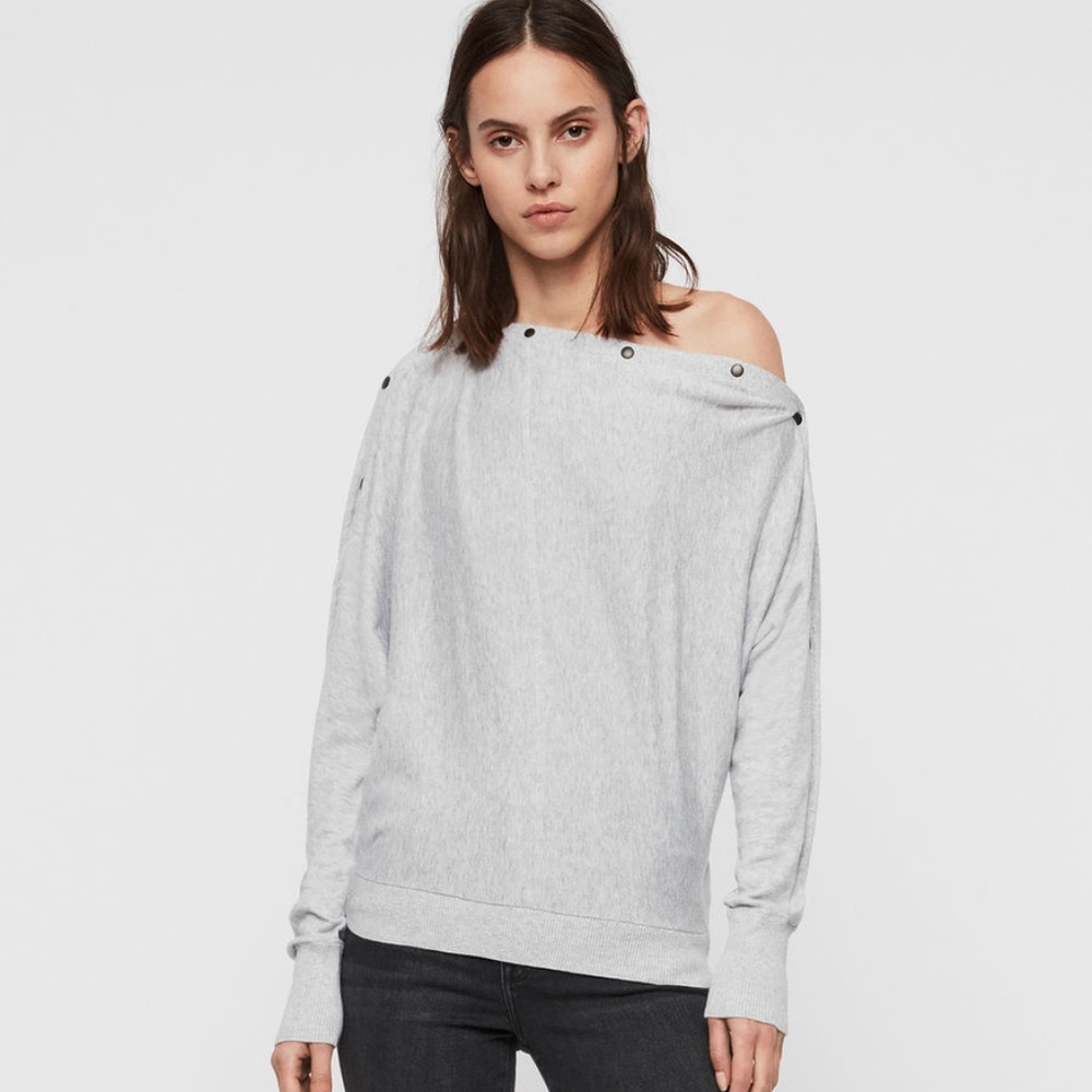 AllSaints Elle Grey Sweater